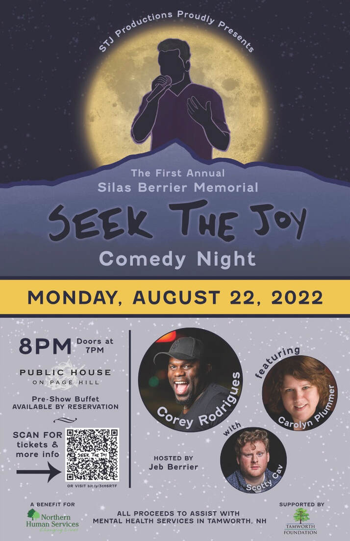 Seek the Joy Comedy Night poster